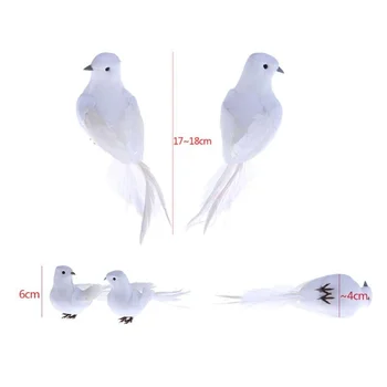 Naujas Modeliavimo Baltos Mažai Baltas Paukštis Mažai Balti Balandžiai Mažai Paukščių Šaldytuvas Magnetas Apdailos Putų Plunksnų Paukštis