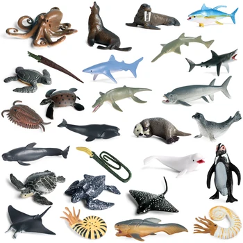 Naujas Modeliavimo Mini Priešistorinių Jūros Gyvenimo Modelį, Ryklių, Banginių Jūros Vėžlys 