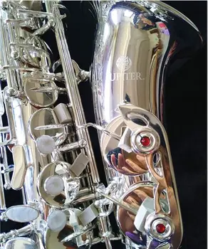 Naujas Realios Nuotraukos Jupiteris JAS-700Q Alto Saksofonas Sidabrinė, Padengtą Muzikos Instrumentai E Butas Sax su Kandiklio Profesinės