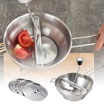 Nerūdijančio Plieno Maisto Malūnėlis Bulvių Švīts Vaisių Tyrės Presavimo Įrankis Moliūgų Šlifuoklis Maisto Trinti Virtuvės Reikmenys