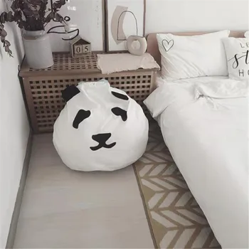 Panda Saugojimo Krepšys Medvilnės Drobės Tingus, Sofos Dangtelis Be Užpildas/Vidinis Sėdynės Maišą Pupelių Pouf Sluoksniuotos Sofos Tatamio Kambarį Pupų