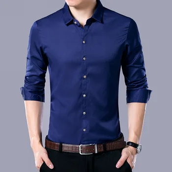Pavasarį nauji vyriški marškiniai verslo vyriški slim ilgomis rankovėmis vyriški darbo shirt marškinėliai vyrams dizaineris marškinėliai negabaritinių mygtuką iki marškinėliai