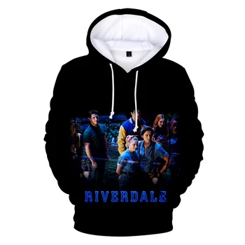 Populiarus Laisvalaikio Riverdale 3D Hoodies Vyrams, Moterims Palaidinės Harajuku Vaikų Hoodie 3D TV serijos Riverdale Jaunų Žmonių, puloveriai
