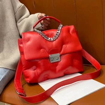 Prabangos Prekės Rankinės Moterims 2021 Mados Pečių Maišą Minkštos Odos Kryžius Body Bag Dizaineris Sac A Main Didelis Sankabos Rankinėje Tendencija