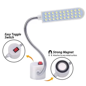 Pramoninės Apšvietimo Siuvimo Mašina LED Žibintai, Daugiafunkcinis Lankstus Darbo Lempa Magnetinio Siuvimo šviesos Gręžimo Paspauskite Staklės