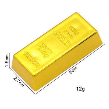 Pranešk Apie Netikrą Aukso Juosta Tauriųjų Metalų Kūrybos Netikras, Dirbtinis Aukso Juostos Atraminis Plastiko Aukso Modeliavimas Paperweigh Rekvizitai Stalo Dekoro Žaislas