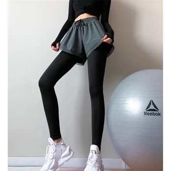Pranešk apie netikrą Dviejų dalių Fitneso Kelnės Moterų Elastinga Stora montavimo Veikia Kelnes Dėvėti Aukštos Juosmens Klubo Jogos Kelnės