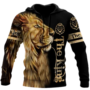 Prekės ženklo Mados Rudens liūtas Hoodies Baltasis Tigras, Odos 3D Visi Per Atspausdintas Mens Palaidinukė Unisex Zip Puloveris Atsitiktinis Striukė