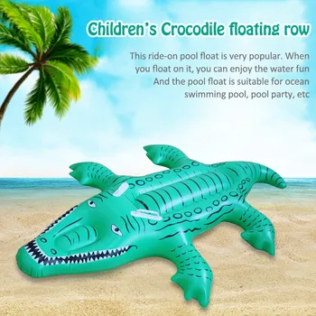 Pripučiami Krokodilas plūduriuojantis eilės Plaukti Ride-on Baseinas Pvc Baseinas Floating Bed Jūros Čiužinys Šalies Vasarą Žaisti Vandens Pramogos