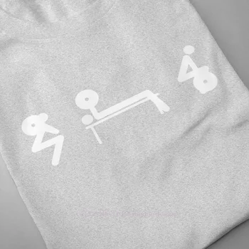 Pritūpęs Ant Stendo Trauka Marškinėliai Vyrams Medvilnės Trumpos Vasaros Rankovėmis Marškinėlius Kultūrizmo Kankina Raumenų Mokymo Atsitiktinis Palaidų T-Shirt
