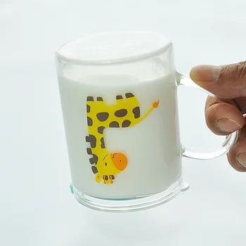 Pusryčiai Pieno Puodelis Gali Būti Šildomas Ir Meilės Animacinių filmų Elnias Sippy Cup Užsakymą Kūrybos Vaikų Vandens Puodelis Su Rankena Masto