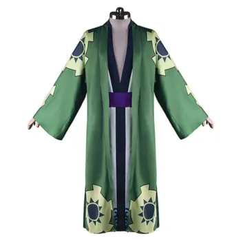 Roronoa Zoro Cosplay Kostiumų Kimono Skraiste Apsiaustu Diržo Visas Kostiumas Vyrams Moteris