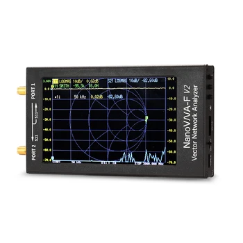 S-A-A-2 NanoVNA-F V2 Vektoriaus Tinklo Analizatorius Skaitmeninis Nano VNA Testeris MF HF VHF UHF USB Logika Antenos Analizatorius Stovi Banga