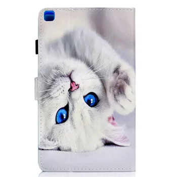 Samsung Galaxy Tab 8 A8 colių 2019 Atveju Cute Kačių Drugelis Dažytos Tablet Shell 