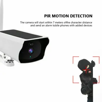 Saulės IP Kamera, WiFi 1080P HD Lauko CCTV Kameros Akumuliatorius Belaidžio Saugumo kamerų PIR Aptikimo Priežiūros IP66 atsparus Vandeniui