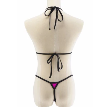 Seksualus Egzotinių Matyti Per Mikro Bikinis Mini Aprėptis Clubwear Kostiumai Paplūdimio Bikini Set G-String Maudymosi Kostiumėliai, Thong Maudymosi Kostiumas