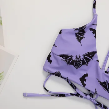 Seksualus Micro Bikini 2020 M. Moteris Violetinė Gpgb Spausdinti Laec Iki Tvarstis Stora Maudymosi Kostiumėlį Besimaudančių Moterų Maudymosi Kostiumą, Thong Maudymosi Kostiumėliai, Biquini