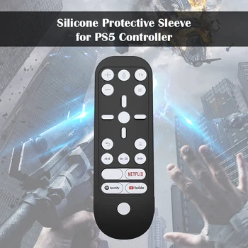 Silikono Atveju PS5 Žaidimų Konsolės, Nuotolinio Valdymo atsparus smūgiams Apsauginis gaubtas Odai Pilną Apsaugą Shell Atveju PS5 Accessories