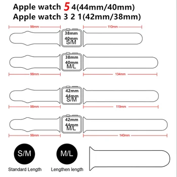 Silikono Dirželis Apple Watch Band 44mm 40mm iwatch juosta 42mm 38mm Gumos watchband Apyrankę correa 