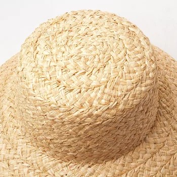 Skrybėlių iš šiaudelių nuo paplūdimio apsauga nuo saulės, lauko Šiaudų skrybėlę