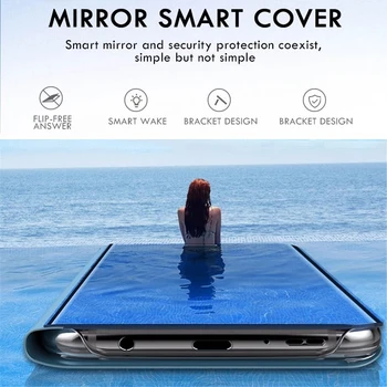 Smart Veidrodis, Flip Telefono dėklas Samsung Galaxy A12 A52 A72 A32 A50 A70 A51 A71 A31 A20E A11 A10E A10S A20S A21S A7 A8 A9 2018