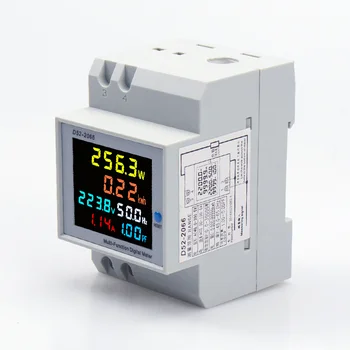 Smart Watt-Valandų Skaitiklis LCD ekranas vienfaziai vadovas rail tipo 220V įtampos srovės maitinimo dažnumo koeficientas namų