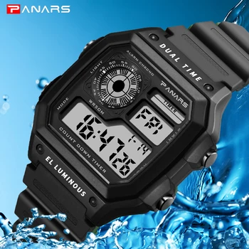 Sporto laikrodis Vyrams Garsaus LED Skaitmeniniai Laikrodžiai Vyrų Laikrodžiai vyriški Žiūrėti Relojes Deportivos Herren Uhren Reloj Hombre Montre Homme