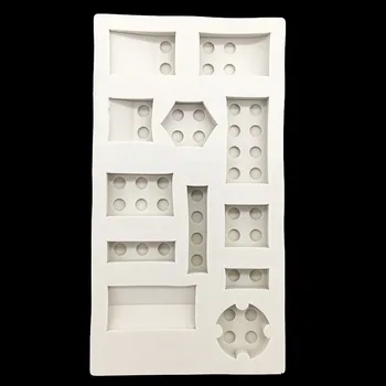 Statybinių Blokų Formų Silikono Sugarcraft Formų, Minkštas Tortas Dekoravimo Priemonės Bakeware