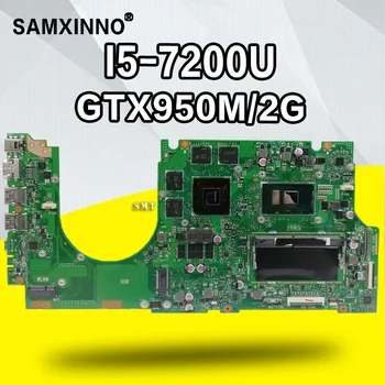 Su I5-7200U GTX950M/2GB, 4GB/RAM UX510UXK nešiojamojo kompiuterio motininė Plokštė, Skirta Asus UX510 UX510UX UX510UXK UX510UW UX510UWK Plokštė