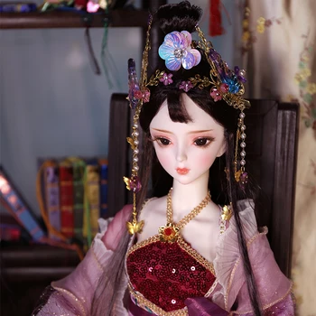 Svajonių Fėja 1/3 BJD Doll Kinijos Grožis, Stilius, 62cm Kamuolys, Šlifuota Lėlės SD MSD su Drabužiai, Batai, Makiažas BJD Lėlės Mergaitėms