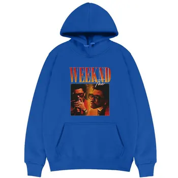 The Weeknd Classic 2.0 90-ųjų Derliaus Vyrų Hoodie Moterų Atsitiktinis Palaidų Hoodies Palaidinukė Puloveris Žmogus, Paltai, vyriški Hip-Hop Streetwear