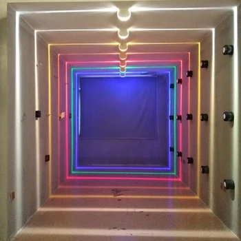 Thrisdar LED Palangės Šviesos RGB Nuotolinio Koridoriaus Durų Rėmo Sconce Lempos 360 Laipsnių Ray Durų Rėmo Linijos Sieniniai Šviestuvai