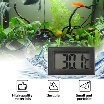 TL8009 Mini Skaitmeninis LCD Termometras už Šaldytuvas, Šaldytuvo Šaldiklio Temperatūra -50~110°C Black Patalpų Virtuvė Metasure