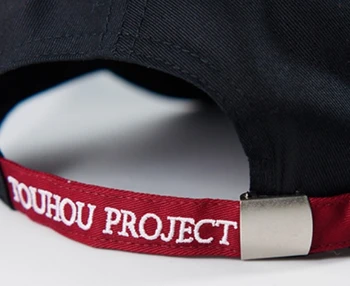 Touhou Project Remilia Flandre Scarlet Siuvinėjimo Hat, Black / White Cosplay Beisbolo Kepuraitę