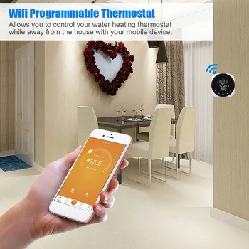 Tuya Smart Wifi Termostatas Temperatūros Reguliatorius Vandens / Elektros Grindų Šildymo, Vandens, Dujų Katilas Dirba Su Alexa, Google