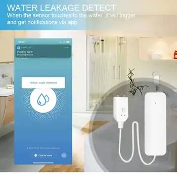 Tuya Vandens Nuotėkio Jutiklis Zigbee Nuotėkio Lygio Signalizacija Bakas Detektorius Saugumo Perpildymo Apsaugos Smart Gyvenimo App Namų Nuotolinio Valdymo