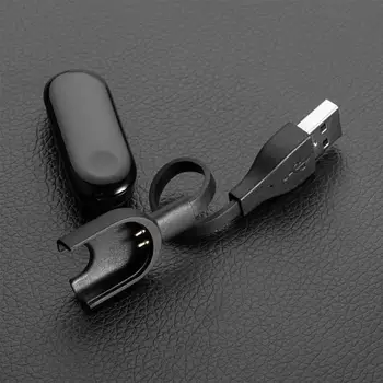 USB Įkrovimo Kabelis Adapteris Mi Juosta Stalinis Įkroviklis Pakeisti Xiaomi Miband 3 Smart Apyrankę TPE Soft Line Patvarumo Ilgai
