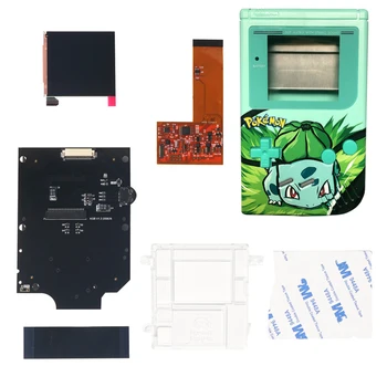 UV Išspausdinti Užsakymą Būsto SU DMG GB RETRO PIKSELIŲ IPS LCD KIT For Game boy 36 Spalvos Šviesumo Reguliavimas Backlight LCD Rinkiniai