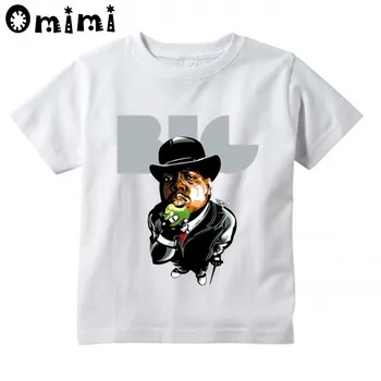 Vaikai, Pagarsėjęs, Didelis Dizaino Viršūnes Berniukų/Mergaičių Atsitiktinis Marškinėliai Vaikams Amerikoje hiphop roko žvaigždė Cool White T-Shirt