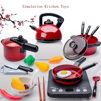 Vaikai Virtuvės Žaislai, Kepimo Supjaustyti Vaisių Virimo Virtuvės Reikmenys Vaikų Švietimo Modeliavimas Virtuvės Žaislai, Skirti Vaikams