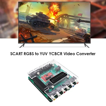 Vaizdo Keitiklis Office Rūpestinga SCART RGBS į YUV YCBCR Kompiuterių Reikmenys DC Dreamcast Sega SFC PS2 Konsolės