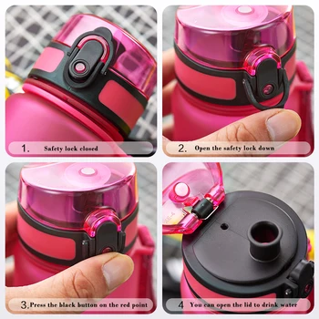 Vandens Buteliai 500/1000ML Shaker Sandarus Lauko Sporto Tiesioginių Geriamojo Mano Butelis Tritan Plastiko Eco-Friendly Drinkware BPA Free