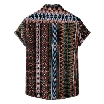Vasaros 2021 vyriški Marškiniai, Streetwear Havajų Spausdinti trumparankoviai Marškinėliai, vyriški Atsitiktinis Paplūdimio Mygtuką Marškinėliai