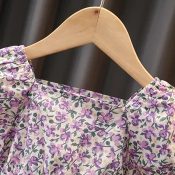 Vasaros baby girl drabužiai vaikams komplektus trumpas gėlių palaidinė kelnės kostiumas kūdikių, mergaičių drabužiai 1 2 3 4 5 6 metų gimtadienį kūdikių rinkiniai