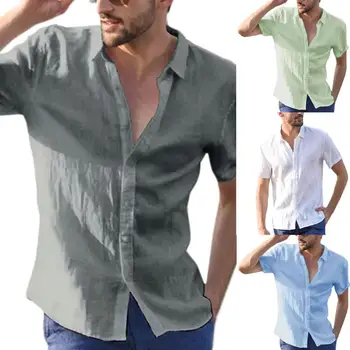 Vyras Savo Ruožtu Vientisos Spalvos Marškinėliai, Laisvalaikio Stiliaus Trumpomis Rankovėmis Prarasti Viršūnes Vyrų Vasaros 