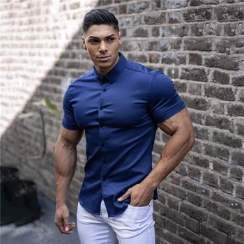 Vyriški individualų mados atsitiktinis trumparankoviai marškinėliai-ultra plonas marškinėliai vyriški prekės fitneso sporto