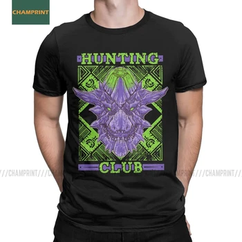Vyrų Medžioklės Klubo Brachydios Monster Hunter Pasaulio Marškinėliai Rathian Dragon MHW Žaidimas Medvilnės trumpomis Rankovėmis Trišakius Dovanų Idėja T-Shirt