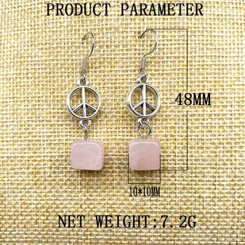 Wholesale earring Asymmetric new style natural stone earrings