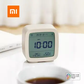 Xiaomi Qingping Wirless Žadintuvas Temperatūros, Drėgmės Ekranas, LCD Ekrane Reguliuojamas naktinė lempa Su Mijia APP 