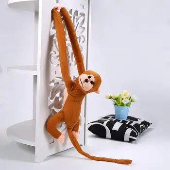 Įdaryti Pliušinis Lėlės Minkštas Modeliavimas Gyvūnų Medvilnės Gyvūnų Įdaryti Vaiko/Mergina, Kalėdų, NAUJŲJŲ Metų Dovana Žaislas 60cm Ilgio Rankos Beždžionė